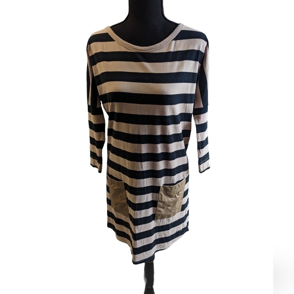 Kingsley Heath lagenlook style boho tunic size med. Striped